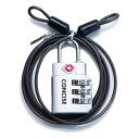チェーンロック ワイヤー付3桁ダイヤル式TSロックT 8509929 sw