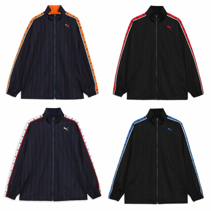 プーマ スポーツウェア ジャージ ジャケット メンズ SHADOW STRIPE ニットJK 527754 PUMA sw