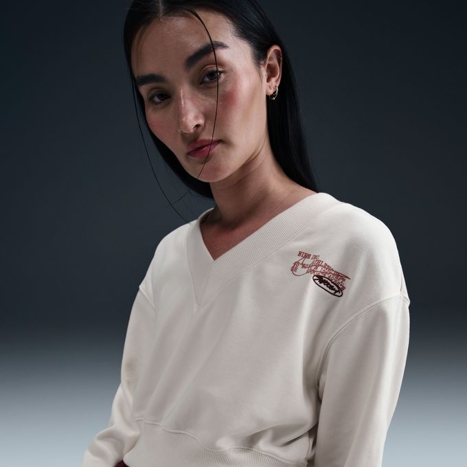 ナイキ スウェットトレーナー レディース NSW PHNX FLC Vネック フェニックス フリース HV4857-030 NIKE sw