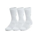 【全品15%OFFクーポン!5/9 20:00〜5/18 23:59】 アンダーアーマー ソックス メンズ UAトレーニング コットン クルー ソックス 3足セ...