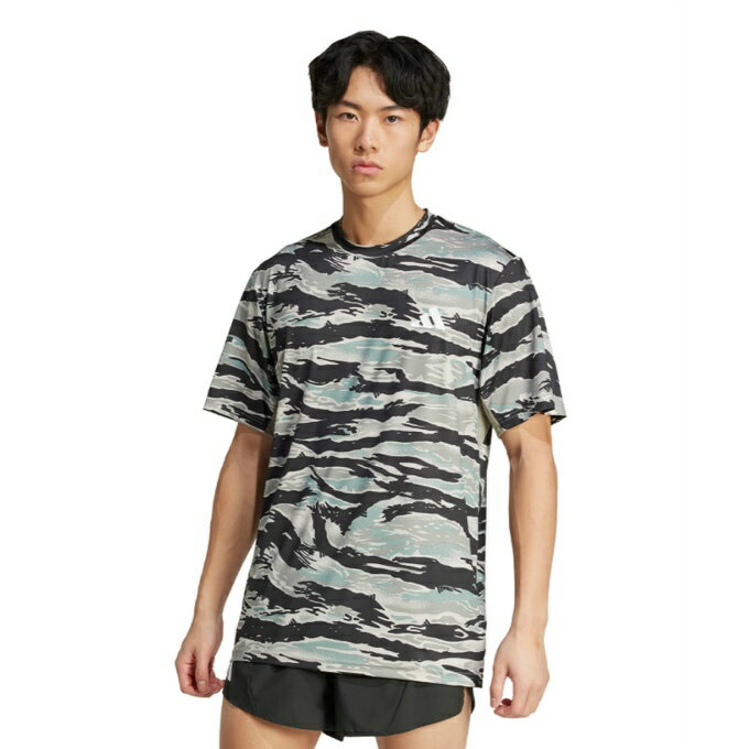Sportswear - 【メール便送料無料】アディダス Tシャツ 半袖 メンズ トレイン エッセンシャルズ カモ AOP 半袖Tシャツ JN5954 KQC46 adidas