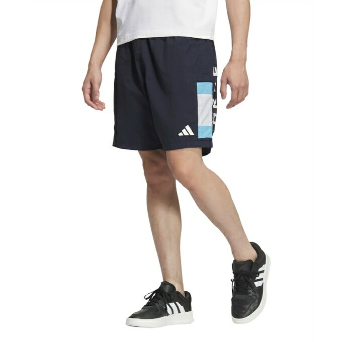 アディダス ハーフパンツ メンズ ワーディング パック ルーズフィット メッシュ裏地付き ウーブンショ..