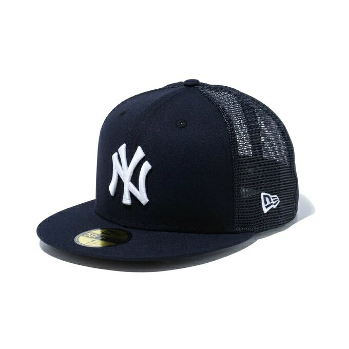 フロントにニューヨーク・ヤンキースのロゴをレイアウトした59FIFTY。通気性の良いメッシュ仕様です。 ■カラー：NV/スノーホワイト(ネイビー × ホワイト) ■サイズ： 7　1／4(頭回り (CM)/57.7) 7　3／8(頭回り (CM)/58.7) 7　1／2(頭回り (CM)/59.6) 7　5／8(頭回り (CM)/60.6) 7　3／4(頭回り (CM)/61.5) 7　1／8(頭回り (CM)/56.8) 7(頭回り (CM)/55.8) 7　7／8(頭回り (CM)/62.5) 8(頭回り (CM)/63.5) ■素材：ポリエステル コットン ■59FIFTY： ニューエラを代表するスタイル［59FIFTY］。スポーツやストリートカルチャーのアイコンであり、世界中のアスリートやインフルエンサーが着用しています。 ・サイズについて サイズ調整のないトゥルーフィッテド仕様となり、約1cm刻みのサイズ展開です。 ・フロントパネルの仕様について 裏側に芯を持たせた特殊加工により美しい形状を保ちます。 ・バイザーについて 平らな形状が特徴のフラットバイザー。好みに合わせて曲げることも可能です。 検索ワード：cap ぼうし