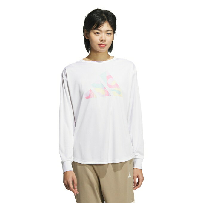 【メール便送料無料】アディダス Tシャツ 長袖 レディース 長袖 グラフィックTシャツ JP0015 KQD85 adidas
