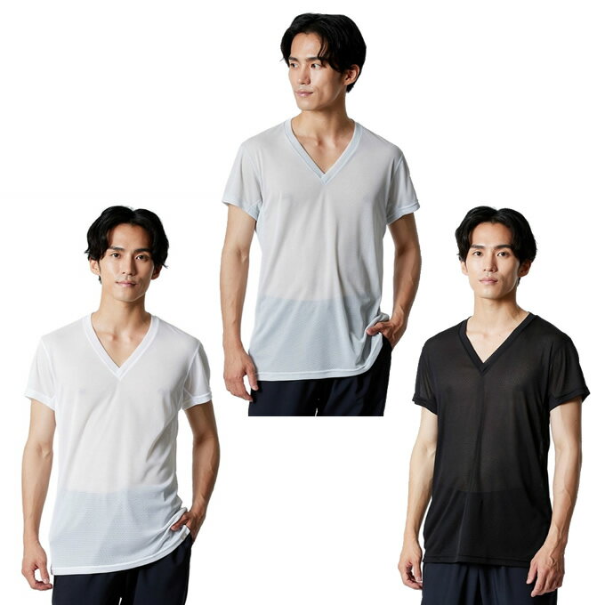 【全品15%OFFクーポン!5/9 20:00〜5/18 23:59】 ミズノ 半袖アンダーウェア メンズ カルエアーアンダーVネック半袖シャツ C2JAB112 MIZUNO 【メール便可】 sw