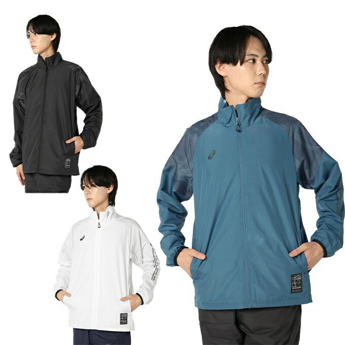アシックス(asics) ウインドブレーカー ジャケット メンズ グラフィック 裏トリコット WB JK 2031F175 sw