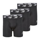 ニューバランス(new balance) ボクサーパンツ Premium 6 Inch Boxer Brief with Fly 3 Pack LAU13001-BKK sw