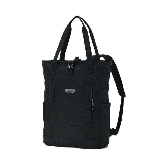 ■カラー：BK/010( Black ) ■サイズ/高さ/幅/奥行 (目安)：43cm×30cm×14cm ※製品によって仕上りサイズに多少の誤差がありますのでご了承下さいませ。 ■重量(g) (目安)：610g ■容量(L) (目安)：20L ■素材：CORDURA 300D Recycle(ポリエステル100%) ■特徴： ・容量20L（目安） ・コロンビア独自のはっ水（撥水）機能「オムニシールド」 ・CORDURA(R)リサイクルポリエステル素材 ・トートバッグ、バックパック対応の2WAY仕様 ・背面スリーブに収納できるショルダーハーネス ・本体内部背面側PCスリーブ ・本体内部フロント側スリーブポケット ・本体内部側面ボトルスリーブ ・フロントポケット ■機能： ・オムニシールド 素材そのものの風合いを残しながら、水を効果的にはじく機能。 ・エコフレンドリー 環境に配慮された素材を使用 ・PFAS不使用 PFAS(有機フッ素化合物)を含まない撥水加工製品。 検索ワード：バッグ かばん 鞄 ジムトート ジムバッグ TTBA