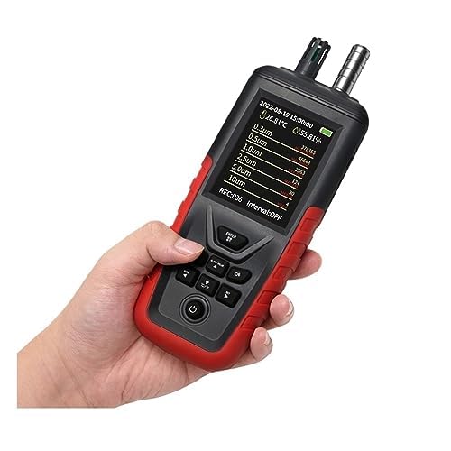 空気測定器 空気質検出器 汚染測定器 品質モニター デジタル ガス検知器、3/6 チャンネル粉塵粒子カウンターセンサーモニター PM2.5/10 温度湿度計品質粉塵濃度検出器 室内 高精度 プロフェッショナルバージョン TC-8200A