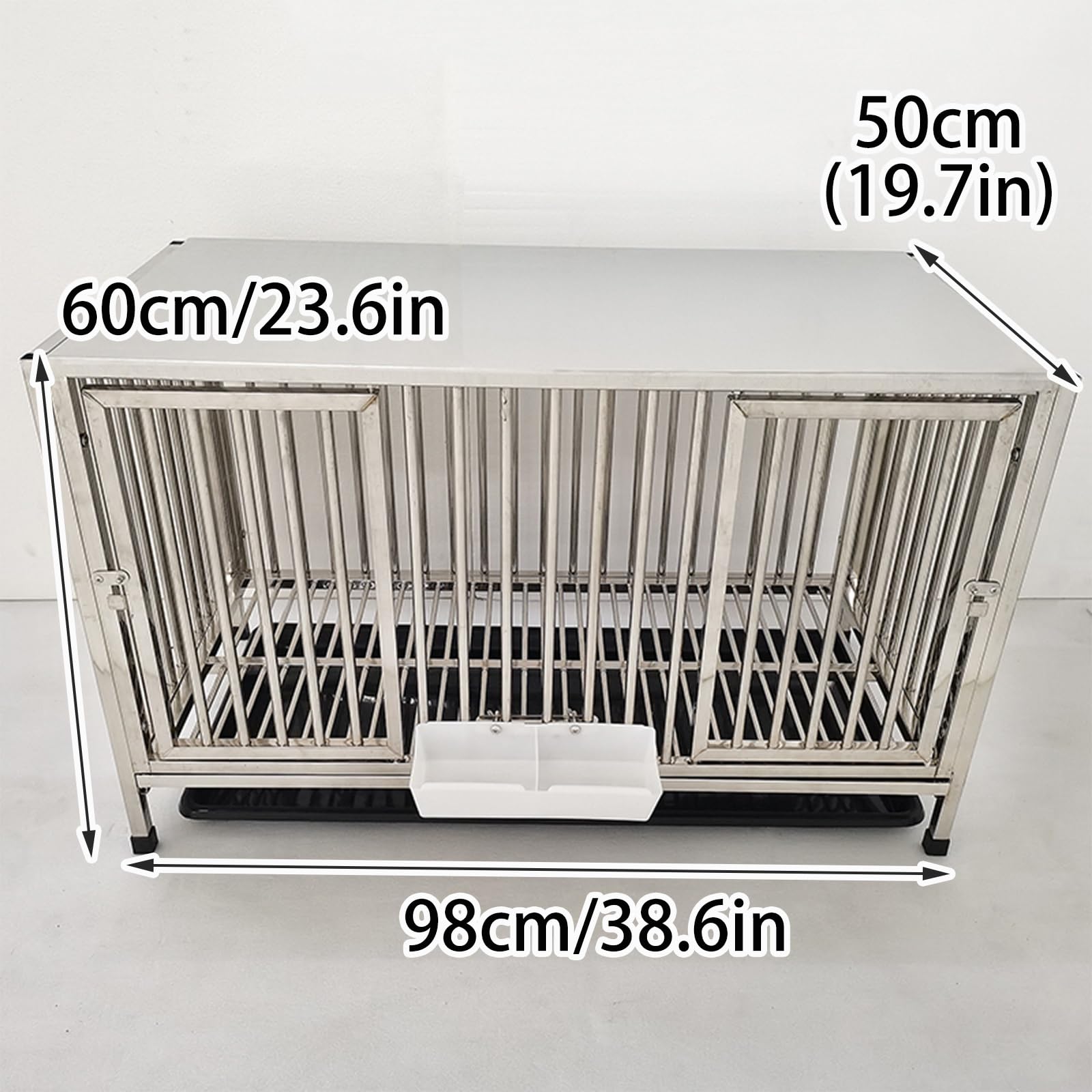 屋外用鶏舎、引き出し式トレイと餌箱付き、小型から中型の動物用モルモットハウス(...