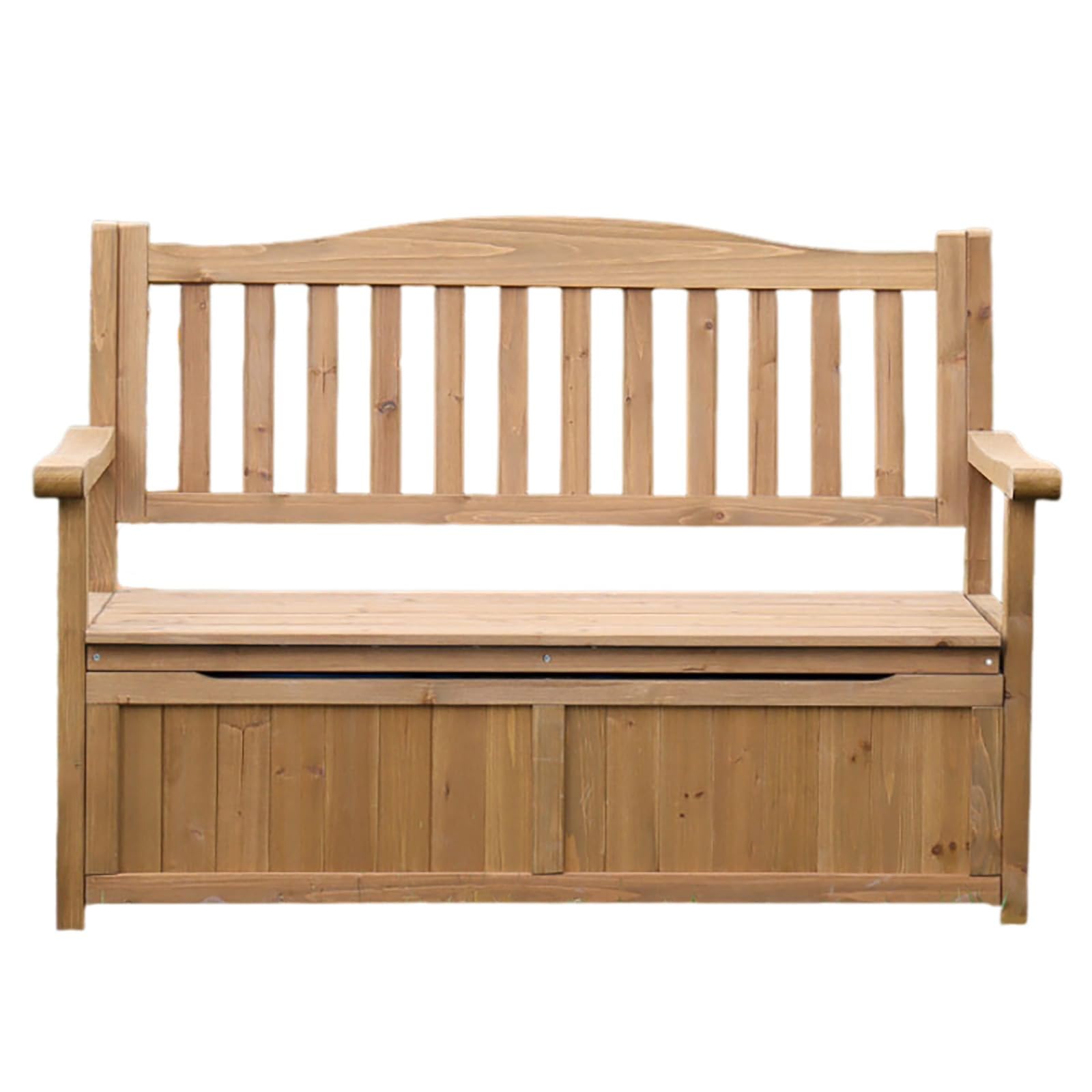 屋外用ガーデンベンチ 2人用庭ベンチ 背もたれとアームレスト付きガーデンベンチシート 全天候型ベンチ..