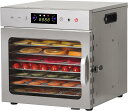 フードドライヤー 6~18層 食品乾燥機 ステンレス鋼 電気食品脱水機 400~2000W 高効率360°熱風循環 30〜90℃/0〜24時間自由調節 過熱防止...