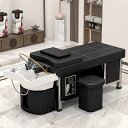 マッサージシャンプーベッド、ヘッドスパ機器、セラミック洗面台付きヘッドトリートメントベッド、燻蒸セットと水循環付き、美容院、スパ、理髪店、マッサージパーラー用