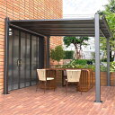 【ポイント5倍!特定商品!12月限定!】高耐久アルミニウム屋外パーゴラ、アルミニウムフレーム常設パビリオン、屋外ポリカーボネートパティオガゼボ、裏庭、パティオ、...