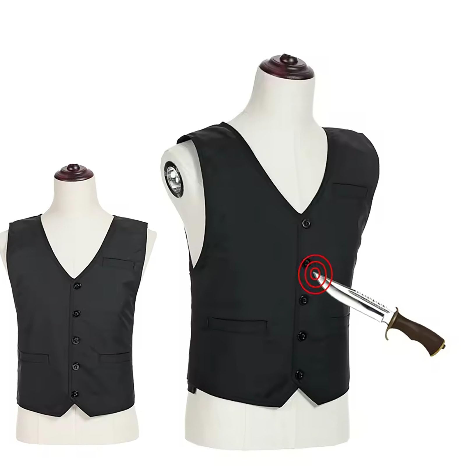 【ポイント5倍!11月限定!店舗の人気商品!】防弾チョッキ 本物 軽量 ビジネス用 V ネック 安全弾丸ベスト 見えない 防刃ベスト切れない防刺服 耐衝撃 戦術的なボディアーマー 突き刺し防止 成人男性女性防衛装備 日常/職場両対応のサムネイル