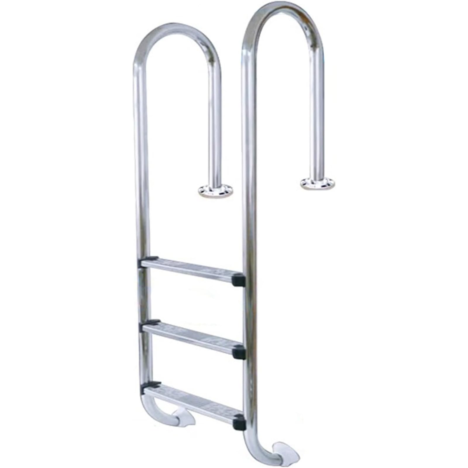 ボート用 梯子 屋内 屋外プールのはしご 滑り止めペダルと大型アームレスト付きの頑丈な地下プールステ..
