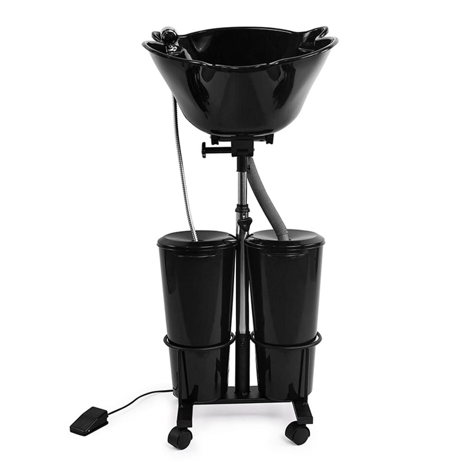 電気ポンプが付いている携帯用移動式大広間の洗面器の深いシャンプーの流し,高さの調節可能な毛の洗浄..