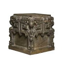 仏具 四角台座 仏像台 大(高さ21cm×巾19cm)青石製 置物 仏壇用仏具/仏像置台(3)