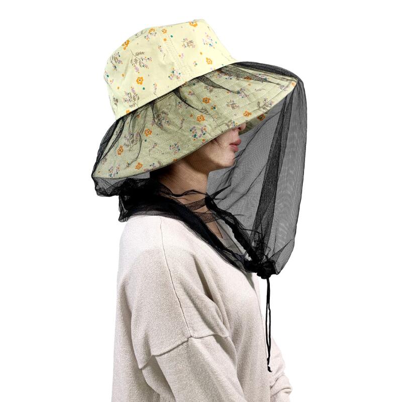 虫除けネット付きガーデニングハット