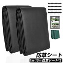 2set 防草シート 1mx10m 高品質 高耐久 不織布 除草シート 雑草シート 草刈り不要 砂利下 園芸用 対策 雑草対策 施工簡単 UV耐性 環境に優しい...