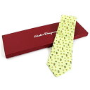 サルバトーレフェラガモ シルク ネクタイ 未使用 中古 Aランク Salvatore Ferragamo | メンズ ビジネス 箱付き 【送料無料】