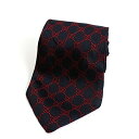 グッチ シルク ネクタイ GG柄 中古 ABランク GUCCI | メンズ ビジネス 【ネコポス送料無料】 【クリーニング済み】
