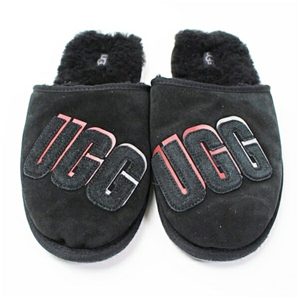 アグ ムートン スリッパ ルームシューズ 29センチ ブラック 中古 ABランク UGG | メンズ 男性 カジュアル 【ネコポス送料無料】