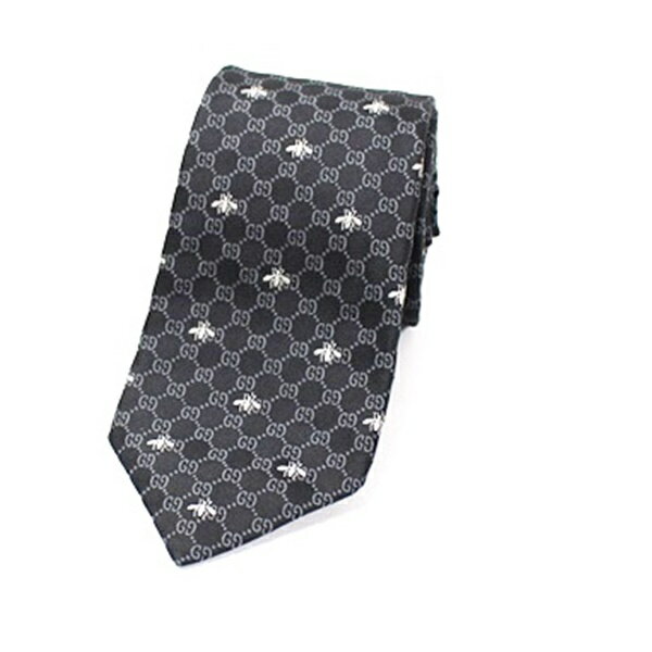 GUCCI - グッチ シルク ネクタイ Bee&GG柄 現行品 細身 中古 Aランク GUCCI ｜メンズ ビジネス 【送料無料】