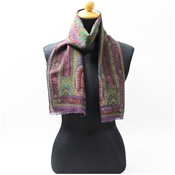 新品　タグ付き　ETRO パープル系 ストール 楽天市場】パープル（ブランドエトロ）（バッグ・小物・ブランド雑貨