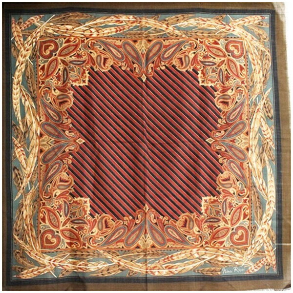 ニナリッチ ウール 大判スカーフ ブ