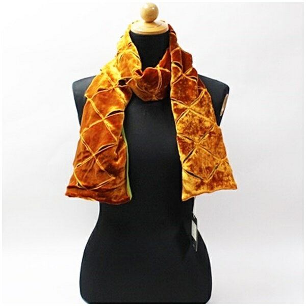 エトロ 未使用 シルク×ヴィスコース 長方形スカーフ ライトグリーン×オレンジブラウン 中古 Sランク ETRO ｜レディース 女性 タグ付き 紙ケース付き 【送料無料】