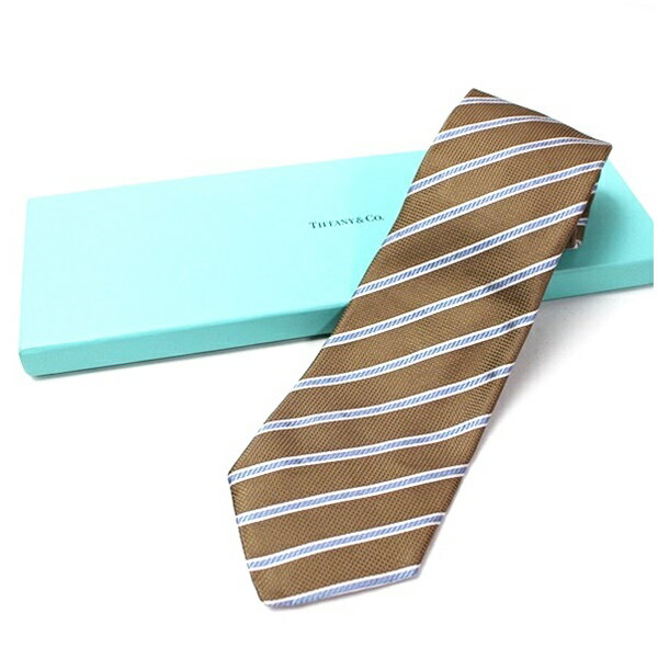 TIFFANY - ティファニー 未使用 シルク ネクタイ 中古 Sランク TIFFANY＆Co.｜メンズ ビジネス 箱付き 【送料無料】