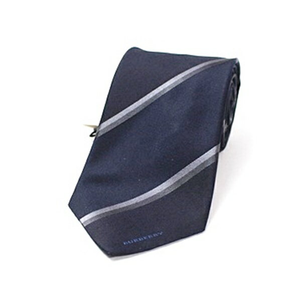バーバリー シルク ネクタイ 未使用 ストライプ 中古 Sランク BURBERRY ｜メンズ ビジネス タグ付き 【送料無料】