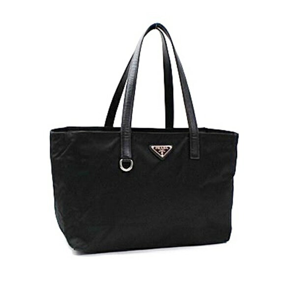 樂天商城 - プラダ ナイロン トートバッグ 肩掛け ナイロン×レザー 三角プレート ブラック 中古 Aランク PRADA｜女性 レディース 軽量 軽い 【送料無料】