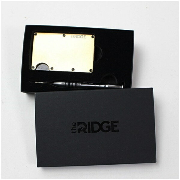 樂天商城 - ザリッジ クイックドロー カードホルダー ゴールド×ブラック 中古 ABランク the RIDGE｜メンズ 男性用 ブランド 箱付き 【ネコポス送料無料】