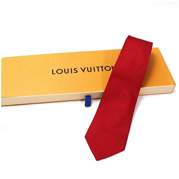 樂天商城 - ルイヴィトン シルク ネクタイ クラヴァット マイクロダミエ M78751 中古 Aランク LOUIS VUITTON ｜メンズ ビジネス 細身 箱付き 【送料無料】