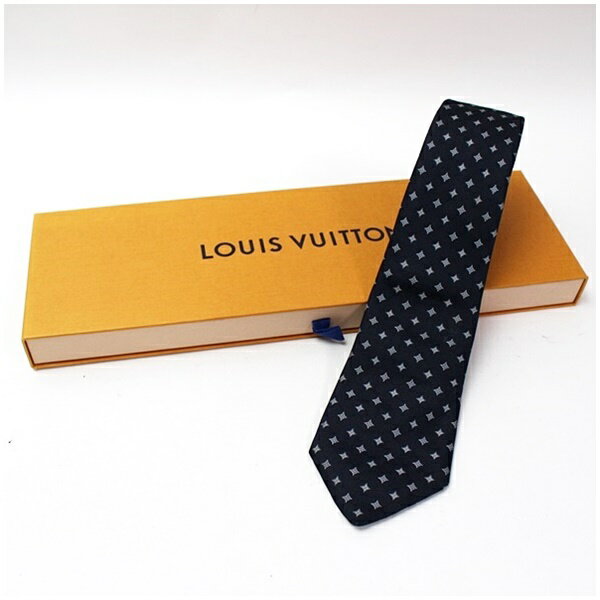 樂天商城 - ルイヴィトン シルク ネクタイ 総柄 中古 Aランク LOUIS VUITTON｜メンズ ビジネス 箱付き 【送料無料】 【クリーニング済み】