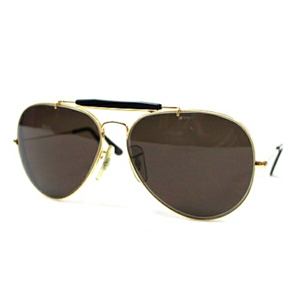 樂天商城 - レイバン ティアドロップ サングラス W1665 ゴールド×ブラック 中古 ABランク Ray-Ban｜男性 メンズ メガネ ブランドケース付き 【送料無料】