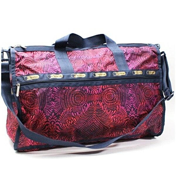 LeSportsac - レスポートサック 2WAY ナイロン ボストンバッグ 肩掛け 斜め掛け ネイビー×レッド 中古 ABランク LeSportsac｜女性 レディース 大容量 旅行 軽量 【送料無料】