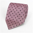 エルメネジルド・ゼニア シルク ネクタイ 未使用 ピンク ドット柄 中古 Sランク Ermenegildo Zegna | メンズ ビジネス 【送料無料】