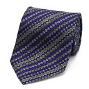 ミッソーニ シルク ネクタイ 未使用 パープル 中古 Aランク MISSONI |メンズ ビジネス 【ネコポス送料無料】
