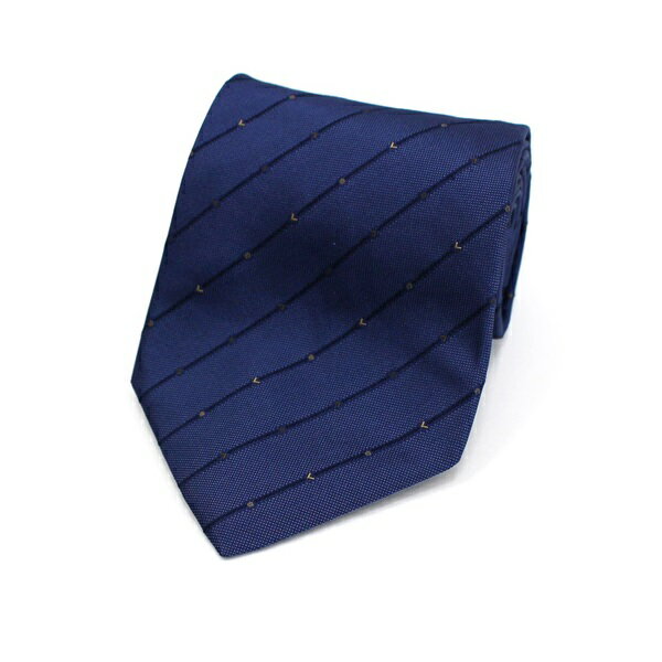 ランセル シルク ネクタイ 未使用 ストライプ柄 中古 Sランク LANCEL | ビジネス メンズ 【ネコポス送料無料】