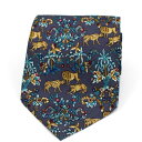 ビューフォート タイラック 未使用 シルク ネクタイ 中古 Sランク BEAUFORT tie rack| メンズ ビジネス 植物柄 動物柄 タグ付き【ネコポス送料無料】