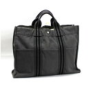 エルメス フールトゥ MM キャンバス トートバッグ グレー 中古 Bランク HERMES|レディース メンズ 男女兼用 通勤 通学 A4可【送料無料】