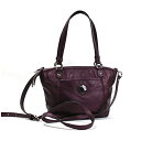コーチ 2WAY ショルダーバッグ 斜め掛け レザー シルバー金具 パープル F20360 中古 ABランク COACH |レディース 女性用 【送料無料】(4)