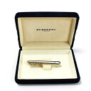 バーバリー ネクタイピン ゴールド×シルバー 中古 Aランク BURBERRY |アクセサリー メンズ 男性用 ビジネス 仕事 スーツ小物 クリップ式 ケース・...