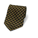 アクアスキュータム シルク ネクタイ 格子柄 中古 Aランク Aquascutum | メンズ ビジネス 美品 【ネコポス送料無料】