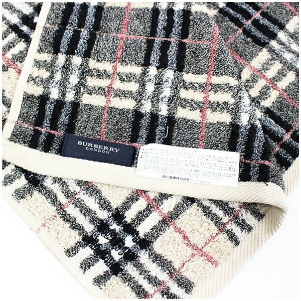 バーバリー 未使用 コットン タオル ベージュ×チェック 中古 Sランク BURBERRY| 手...