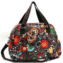 レスポートサック 2WAY ボストンバッグ 花柄 ナイロン ブラウン 中古 ABランク LeSportsac|レディース 女性用 旅行 スポーツ 大容量【送料無料】(4)