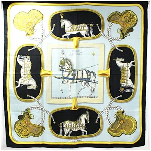 エルメス シルク スカーフ カレ90 GRAND APPARAT 盛装の馬 中古 Bランク HERMES | レディース 女性 【送料無料】 エルメス シルク スカーフ カレ90 GRAND APPARAT 盛装の馬 中古 Bランク HERMES | レディース 女性 【送料無料】